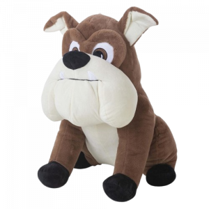 bulldog marrón y beige 45cm